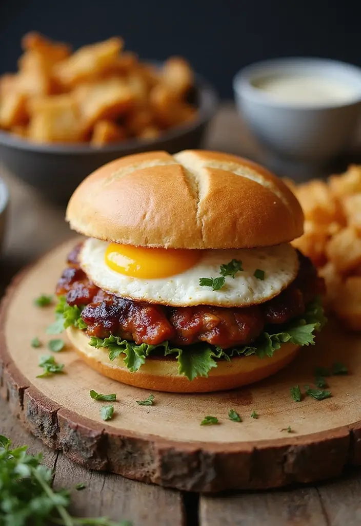 25 BBQ Pork Belly Recipes That Are Smoky and Sweet - 17. BBQ Pork Belly and Egg Breakfast Sandwich