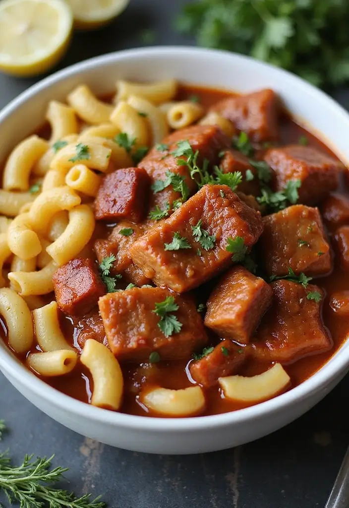 25 BBQ Pork Belly Recipes That Are Smoky and Sweet - 23. BBQ Pork Belly Goulash