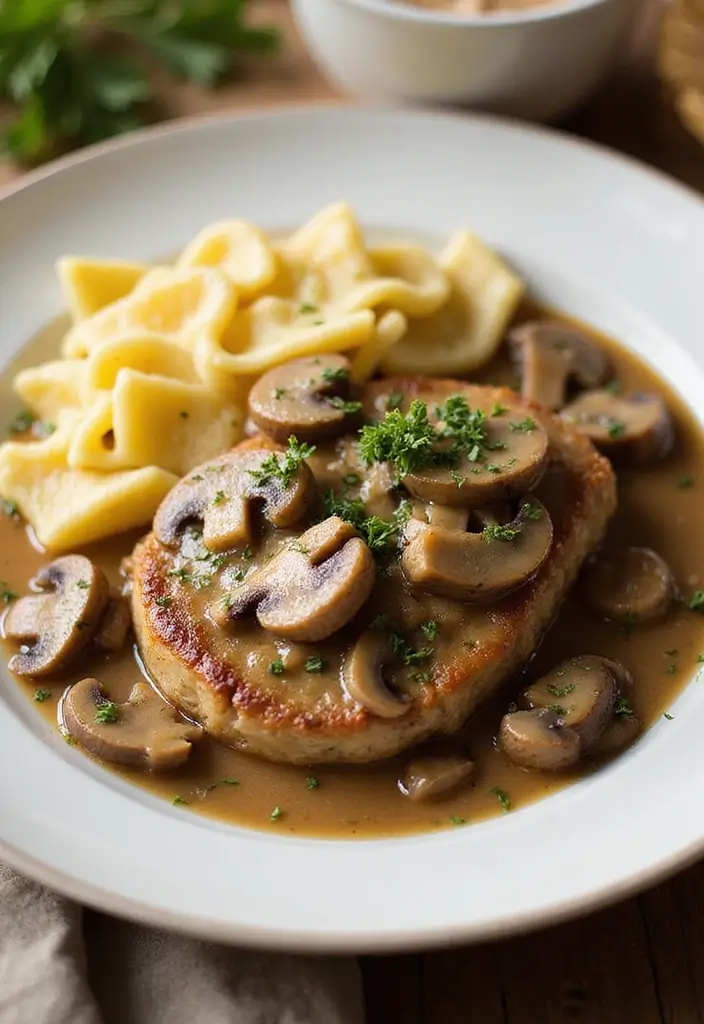 25 Baked Boneless Pork Chop Recipes That Are Tender and Tasty 93 25 Baked Boneless Pork Chop Recipes That Are Tender and Tasty - 15. Creamy Mushroom Baked Pork Chops