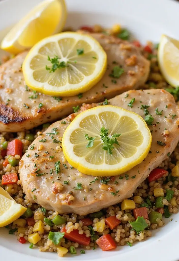 25 Baked Boneless Pork Chop Recipes That Are Tender and Tasty 13 25 Baked Boneless Pork Chop Recipes That Are Tender and Tasty - 3. Lemon Herb Baked Pork Chops