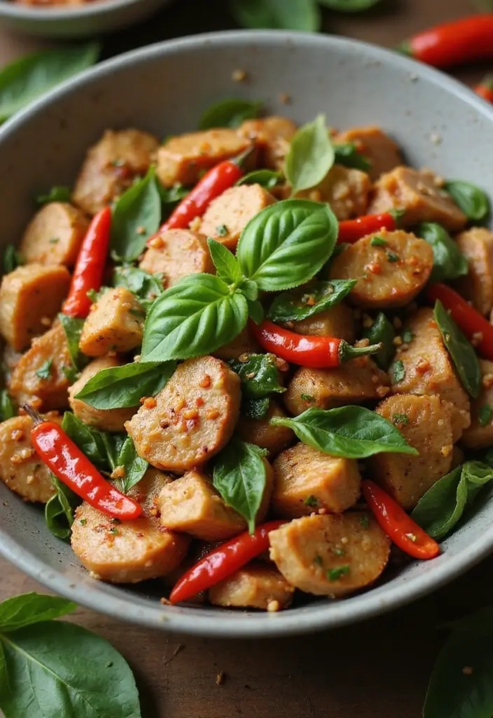 25 Chinese Ground Pork Recipes for Quick and Tasty Meals 93 25 Chinese Ground Pork Recipes for Quick and Tasty Meals - 15. Thai Basil Pork Stir-Fry