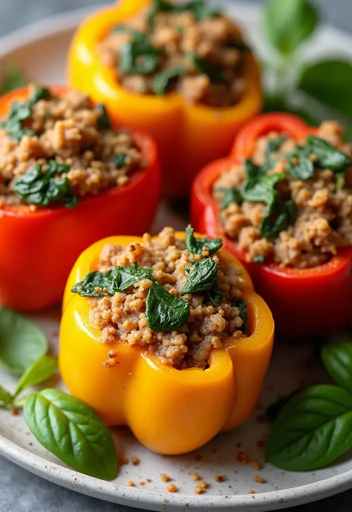 25 Chinese Ground Pork Recipes for Quick and Tasty Meals 138 25 Chinese Ground Pork Recipes for Quick and Tasty Meals - 22. Pork and Spinach Stuffed Peppers