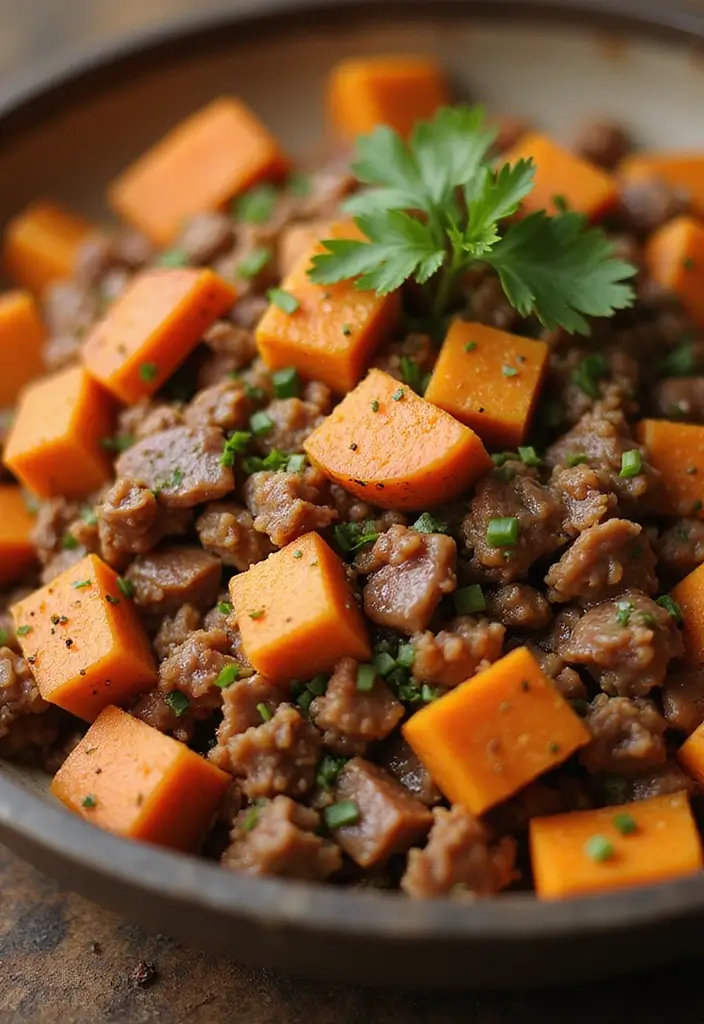 25 Chinese Ground Pork Recipes for Quick and Tasty Meals 145 25 Chinese Ground Pork Recipes for Quick and Tasty Meals - 23. Pork and Sweet Potato Hash