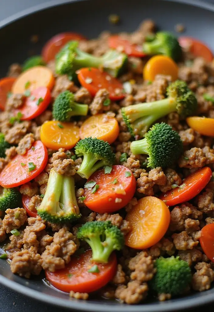 25 Chinese Ground Pork Recipes for Quick and Tasty Meals 44 25 Chinese Ground Pork Recipes for Quick and Tasty Meals - 8. One-Pan Pork and Vegetable Stir-Fry