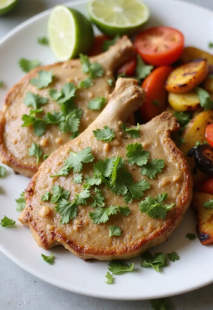 25 Chinese Pork Chop Recipes for Takeout Taste at Home - 11. Cilantro Lime Pork Chops