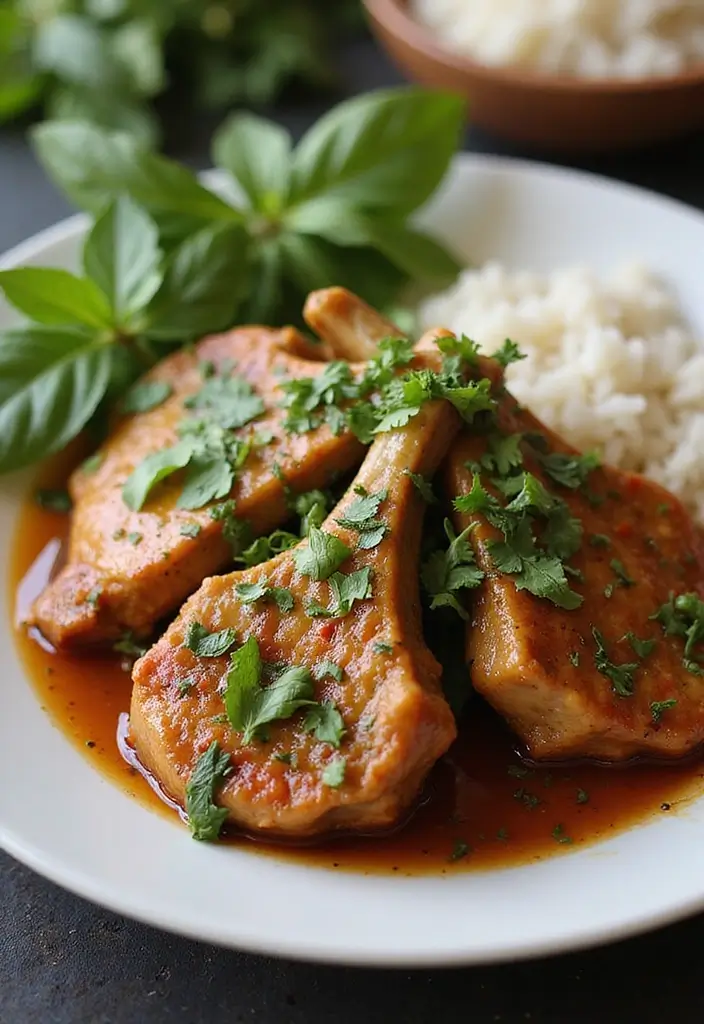 25 Chinese Pork Chop Recipes for Takeout Taste at Home - 13. Thai Basil Pork Chops
