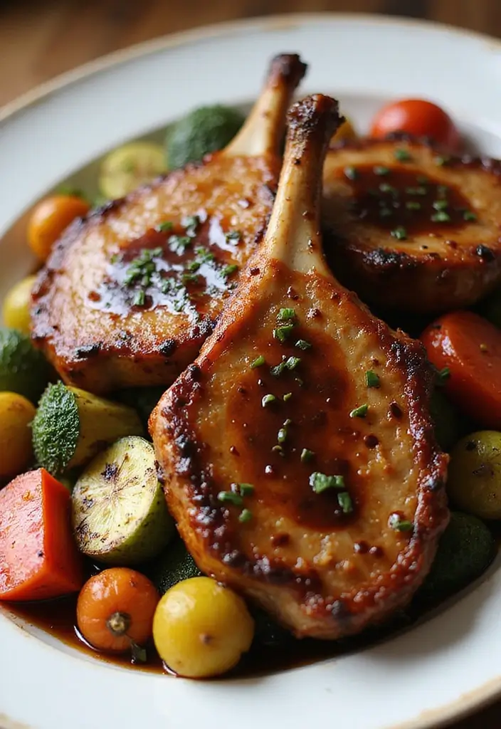 25 Chinese Pork Chop Recipes for Takeout Taste at Home - 24. Balsamic Glazed Pork Chops