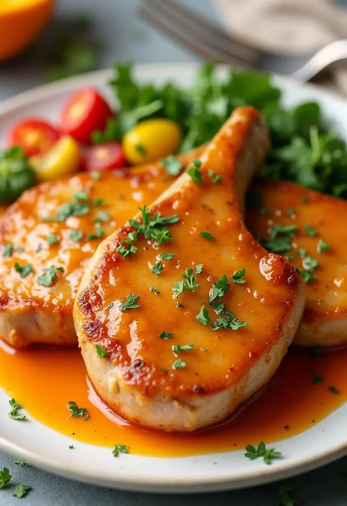 25 Chinese Pork Chop Recipes for Takeout Taste at Home - 8. Orange Glazed Pork Chops