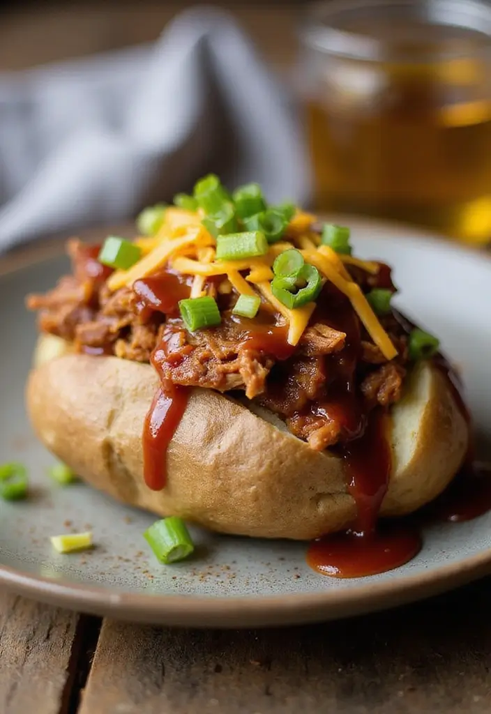 25 Delicious Recipes with Pulled Pork You’ll Want to Try Tonight 156 25 Delicious Recipes with Pulled Pork You’ll Want to Try Tonight - 24. BBQ Pulled Pork Baked Potatoes