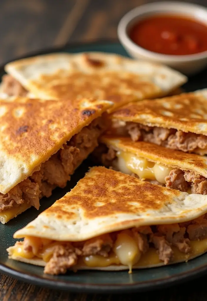 25 Delicious Recipes with Pulled Pork You’ll Want to Try Tonight 22 25 Delicious Recipes with Pulled Pork You’ll Want to Try Tonight - 4. Pulled Pork BBQ Quesadillas
