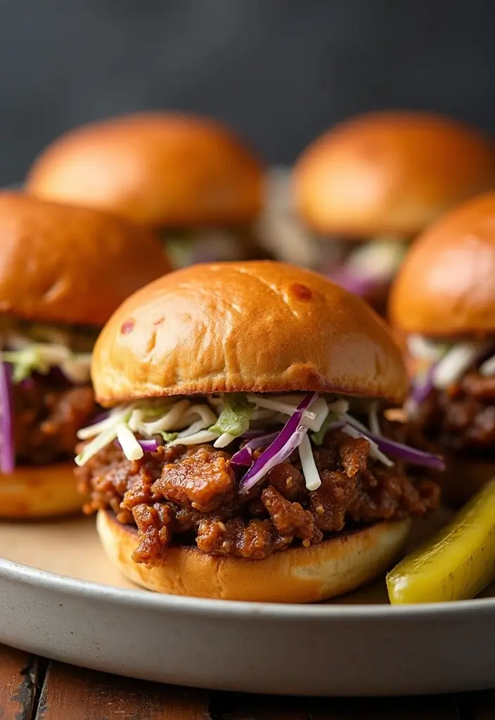 25 Delicious Recipes with Pulled Pork You’ll Want to Try Tonight 50 25 Delicious Recipes with Pulled Pork You’ll Want to Try Tonight - 8. Pulled Pork Sliders with Coleslaw