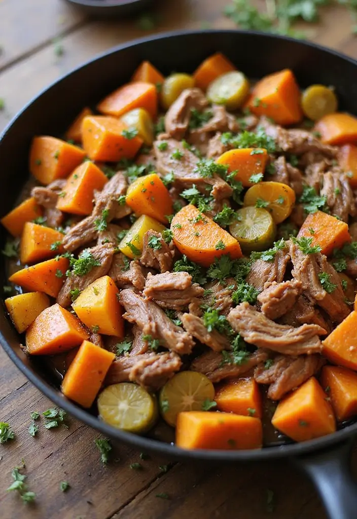 25 Delicious Recipes with Pulled Pork You’ll Want to Try Tonight 57 25 Delicious Recipes with Pulled Pork You’ll Want to Try Tonight - 9. Pulled Pork and Sweet Potato Hash