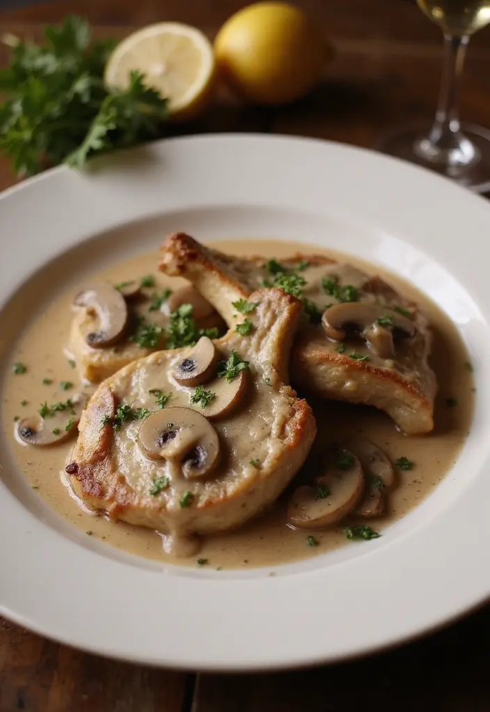 25 Easy Grilled Pork Chop Recipes Perfect for Summer BBQs 93 25 Easy Grilled Pork Chop Recipes Perfect for Summer BBQs - 15. Creamy Mushroom Sauce Pork Chops