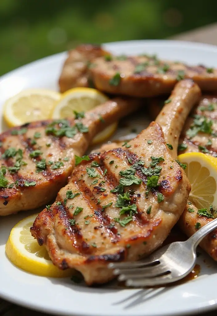 25 Easy Grilled Pork Chop Recipes Perfect for Summer BBQs 48 25 Easy Grilled Pork Chop Recipes Perfect for Summer BBQs - 8. Mediterranean Grilled Pork Chops