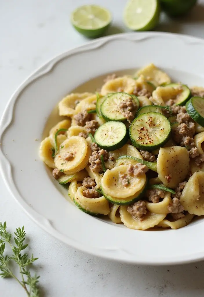 25 Ground Pork Pasta Recipes That Are Cozy and Filling 111 25 Ground Pork Pasta Recipes That Are Cozy and Filling - 17. Ground Pork and Zucchini Pasta