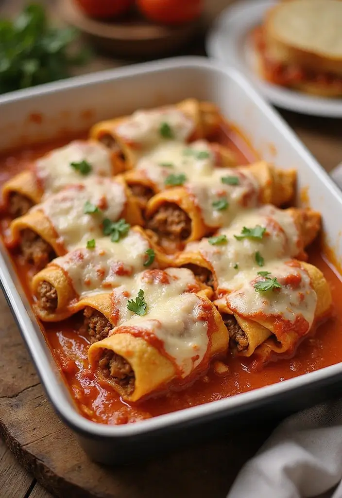 25 Ground Pork Pasta Recipes That Are Cozy and Filling 15 25 Ground Pork Pasta Recipes That Are Cozy and Filling - 3. Ground Pork Lasagna Roll-Ups