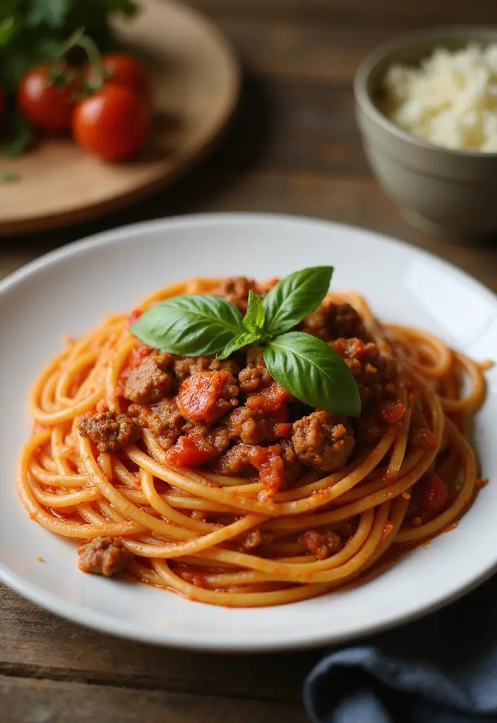 25 Ground Pork Pasta Recipes That Are Cozy and Filling 43 25 Ground Pork Pasta Recipes That Are Cozy and Filling - 7. Spicy Ground Pork Arrabbiata Pasta