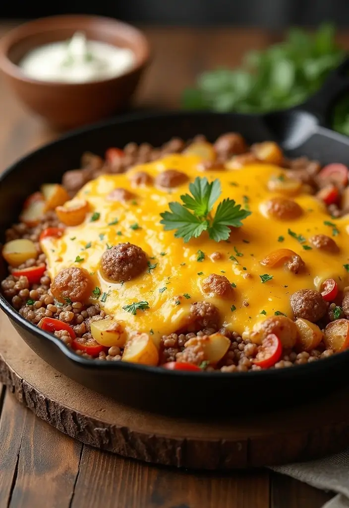 25 Ground Pork Sausage Recipes for Easy and Flavorful Dinners 116 25 Ground Pork Sausage Recipes for Easy and Flavorful Dinners - 18. Sausage and Potato Skillet Bake