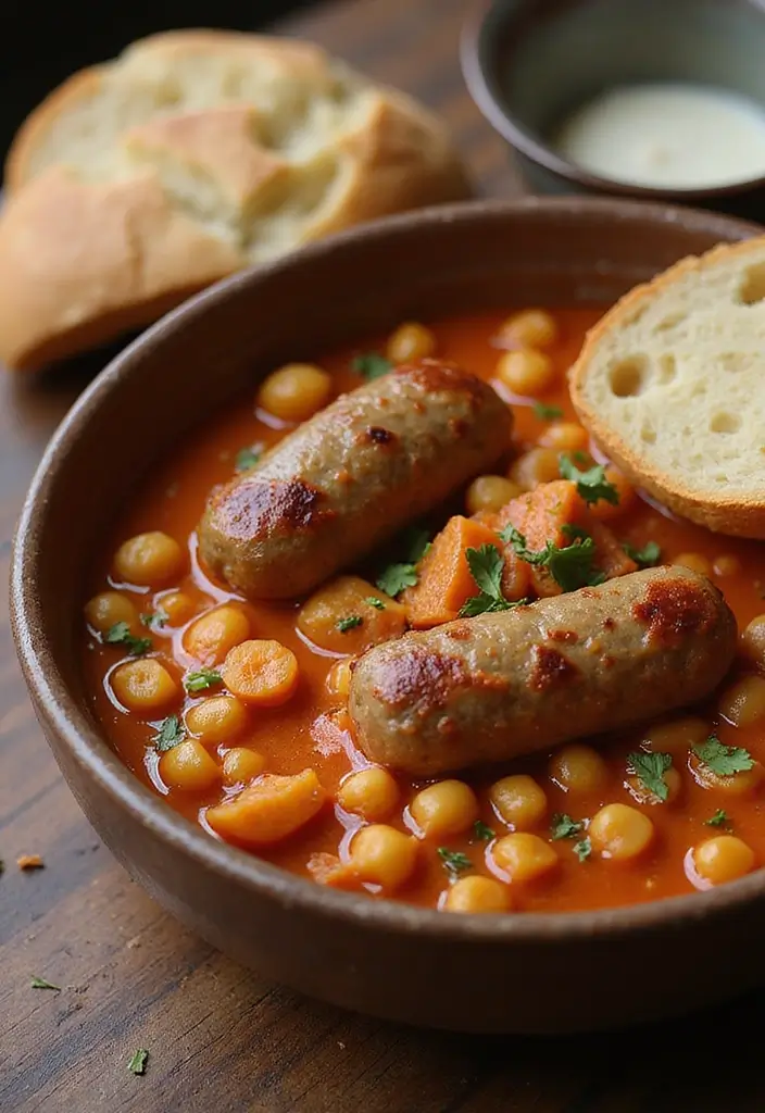 25 Ground Pork Sausage Recipes for Easy and Flavorful Dinners 144 25 Ground Pork Sausage Recipes for Easy and Flavorful Dinners - 22. Sausage and Chickpea Stew