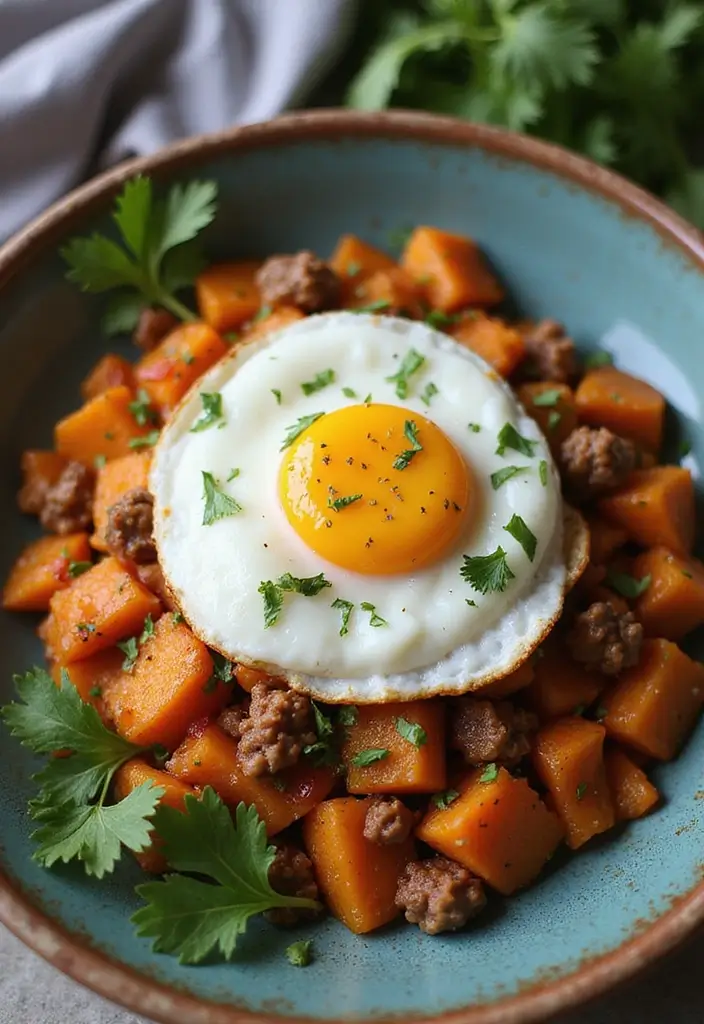 25 Ground Pork Sausage Recipes for Easy and Flavorful Dinners 20 25 Ground Pork Sausage Recipes for Easy and Flavorful Dinners - 4. Sausage and Sweet Potato Hash