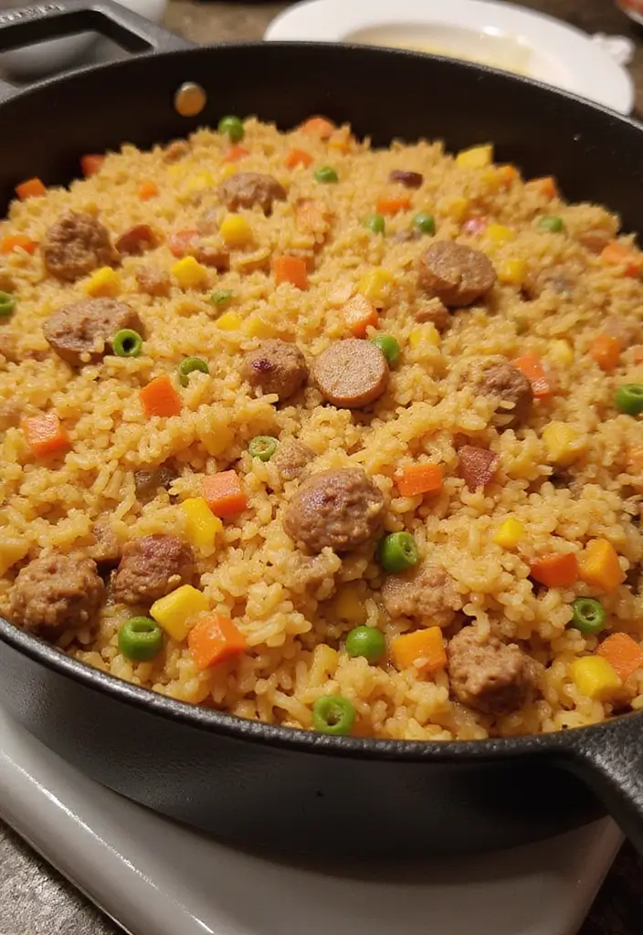25 Ground Pork Sausage Recipes for Easy and Flavorful Dinners 34 25 Ground Pork Sausage Recipes for Easy and Flavorful Dinners - 6. Quick Sausage and Rice Casserole