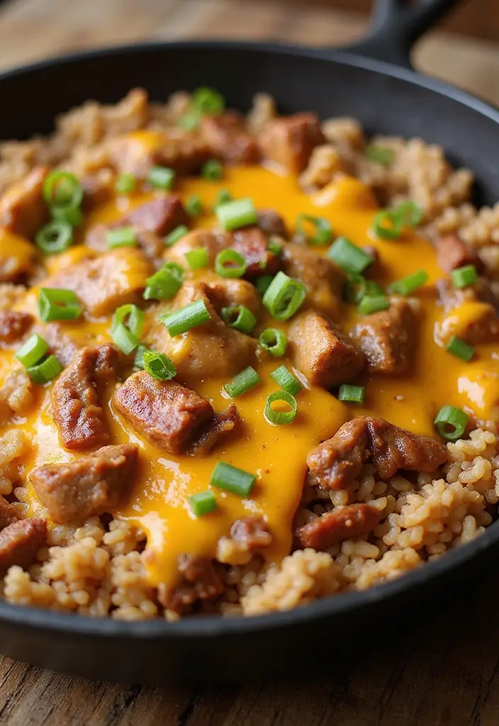 25 Ground Pork and Rice Recipes for Simple Weeknight Meals 58 25 Ground Pork and Rice Recipes for Simple Weeknight Meals - 10. Barbecue Pork and Rice Skillet