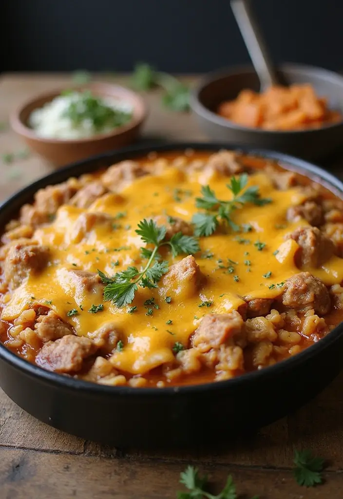 25 Ground Pork and Rice Recipes for Simple Weeknight Meals 6 25 Ground Pork and Rice Recipes for Simple Weeknight Meals - 2. Savory Pork and Rice Casserole