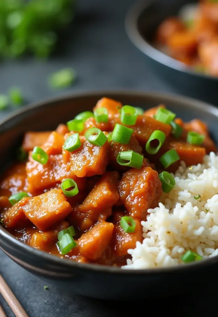 25 Ground Pork and Rice Recipes for Simple Weeknight Meals 128 25 Ground Pork and Rice Recipes for Simple Weeknight Meals - 20. Honey Garlic Pork and Rice