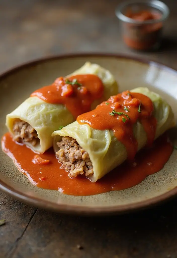 25 Ground Pork and Rice Recipes for Simple Weeknight Meals 135 25 Ground Pork and Rice Recipes for Simple Weeknight Meals - 21. Pork and Rice Cabbage Rolls