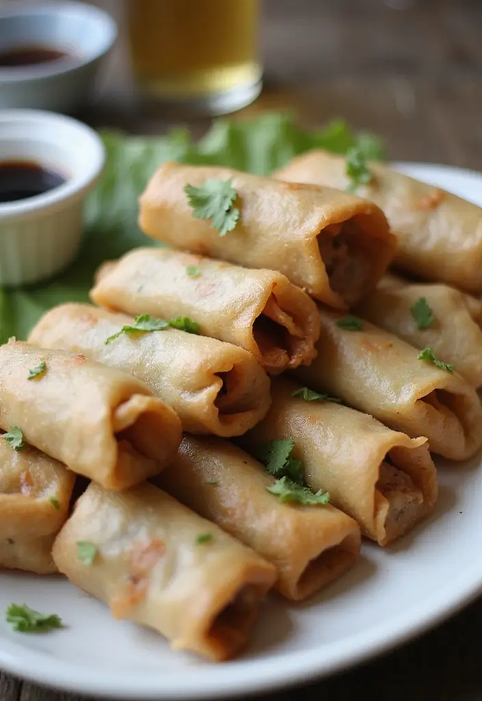 25 Ground Pork and Rice Recipes for Simple Weeknight Meals 55 25 Ground Pork and Rice Recipes for Simple Weeknight Meals - 9. Pork and Rice Spring Rolls
