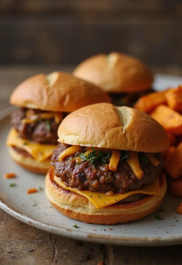 25 Healthy Ground Pork Recipes That Are High in Protein 45 25 Healthy Ground Pork Recipes That Are High in Protein - 9. Ground Pork Burgers with Sweet Potato Fries