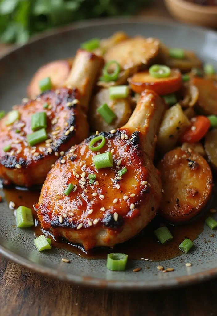 25 Healthy Pork Chop Recipes That Don’t Sacrifice Flavor 97 25 Healthy Pork Chop Recipes That Don’t Sacrifice Flavor - 15. Sweet Chili Glazed Pork Chops