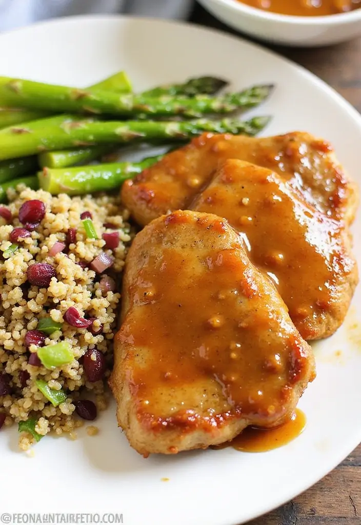 25 Healthy Pork Chop Recipes That Don’t Sacrifice Flavor 8 25 Healthy Pork Chop Recipes That Don’t Sacrifice Flavor - 2. Honey-Mustard Glazed Pork Chops