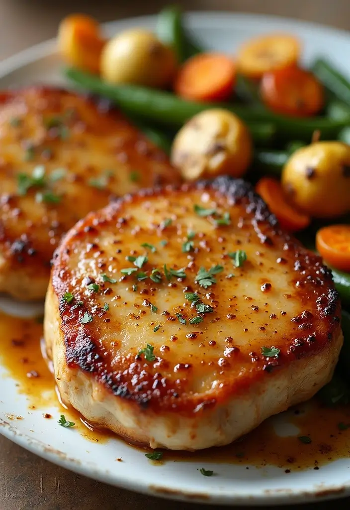 25 Healthy Pork Chop Recipes That Don’t Sacrifice Flavor 132 25 Healthy Pork Chop Recipes That Don’t Sacrifice Flavor - 20. Maple Mustard Pork Chops