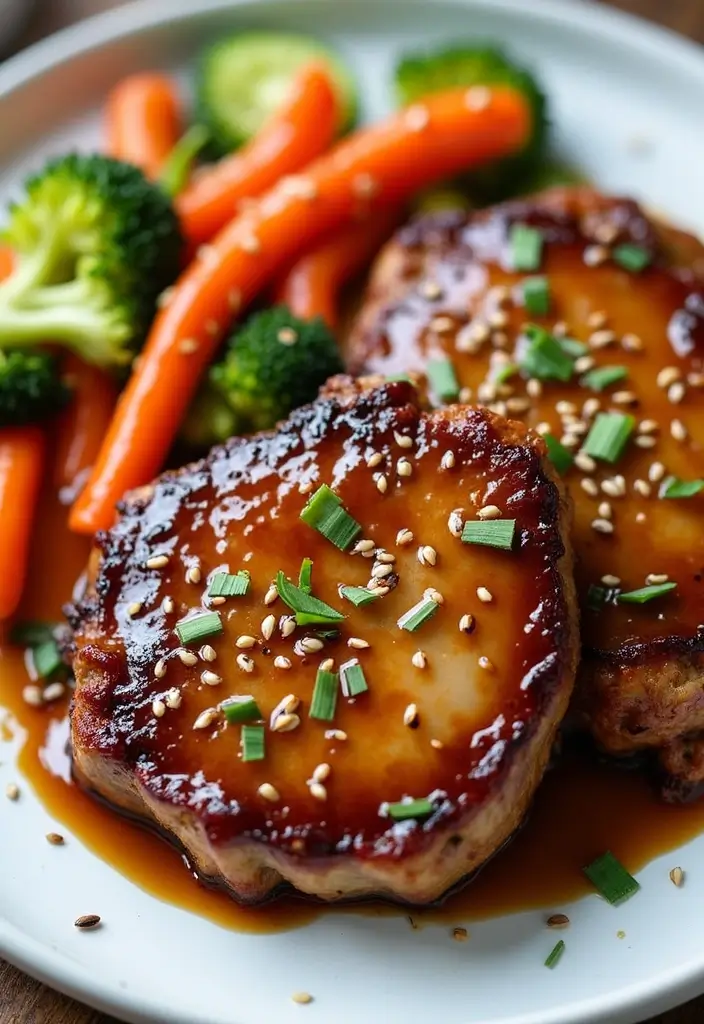 25 Healthy Pork Chop Recipes That Don’t Sacrifice Flavor 153 25 Healthy Pork Chop Recipes That Don’t Sacrifice Flavor - 23. Soy Ginger Glazed Pork Chops