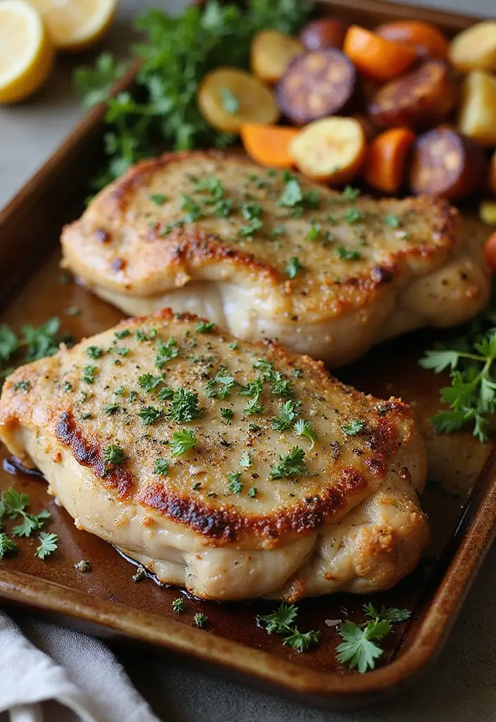 25 Healthy Pork Chop Recipes That Don’t Sacrifice Flavor 27 25 Healthy Pork Chop Recipes That Don’t Sacrifice Flavor - 5. Herb-Crusted Baked Pork Chops
