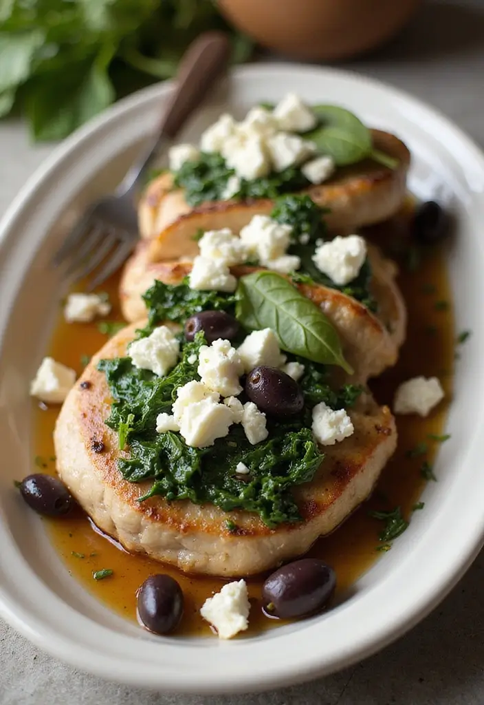 25 Healthy Pork Chop Recipes That Don’t Sacrifice Flavor 41 25 Healthy Pork Chop Recipes That Don’t Sacrifice Flavor - 7. Mediterranean Stuffed Pork Chops