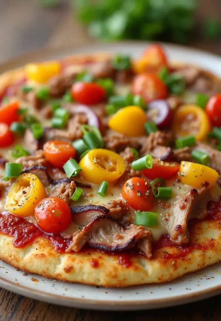 25 Healthy Pulled Pork Recipes That Fit Any Diet 147 25 Healthy Pulled Pork Recipes That Fit Any Diet - 23. Pulled Pork Pizza (Cauliflower Crust)