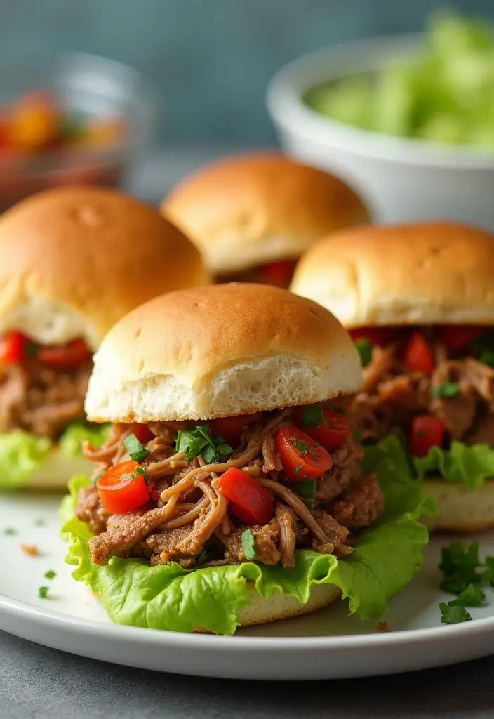 25 Healthy Pulled Pork Recipes That Fit Any Diet 159 25 Healthy Pulled Pork Recipes That Fit Any Diet - 25. Pulled Pork Sliders (Low-Carb)