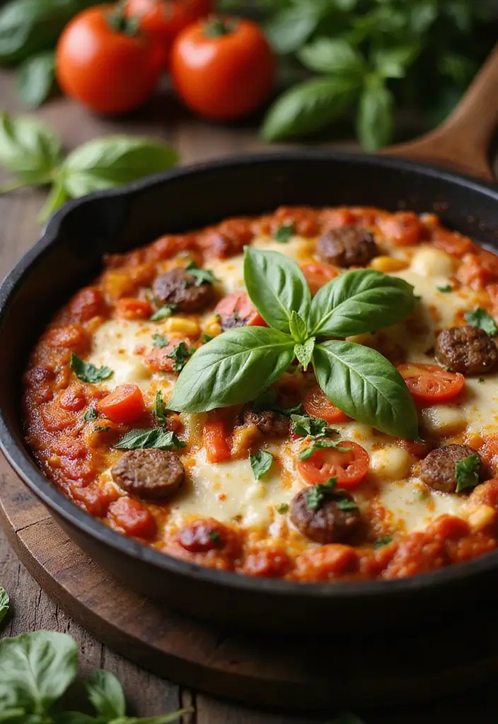 25 Italian Pork Sausage Recipes for Hearty Family Dinners 124 25 Italian Pork Sausage Recipes for Hearty Family Dinners - 20. Italian Sausage Pizza Skillet