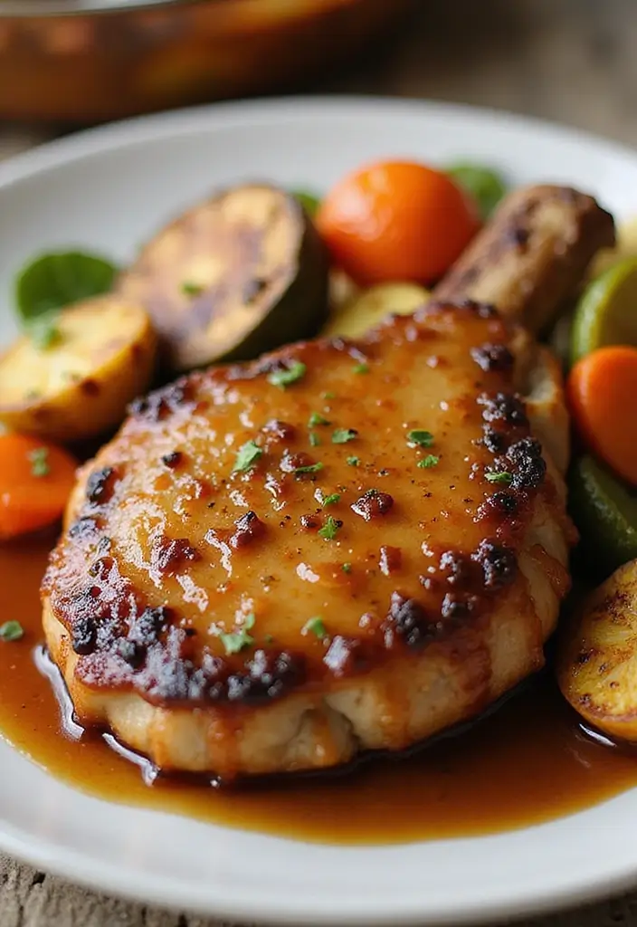 25 Pork Chop Casserole Recipes for Family Comfort Meals - 25. Bourbon Maple Pork Chop Casserole