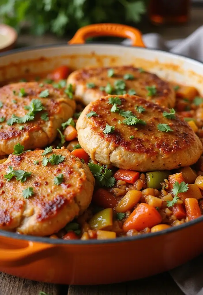 25 Pork Chop Casserole Recipes for Family Comfort Meals - 7. Spicy Jambalaya Pork Chop Casserole