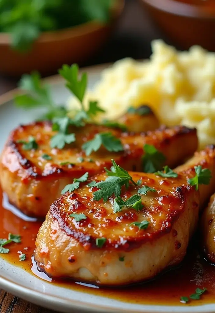 25 Pork Chop Dinner Recipes for Family Meals 67 25 Pork Chop Dinner Recipes for Family Meals - 11. Spicy Garlic Pork Chops