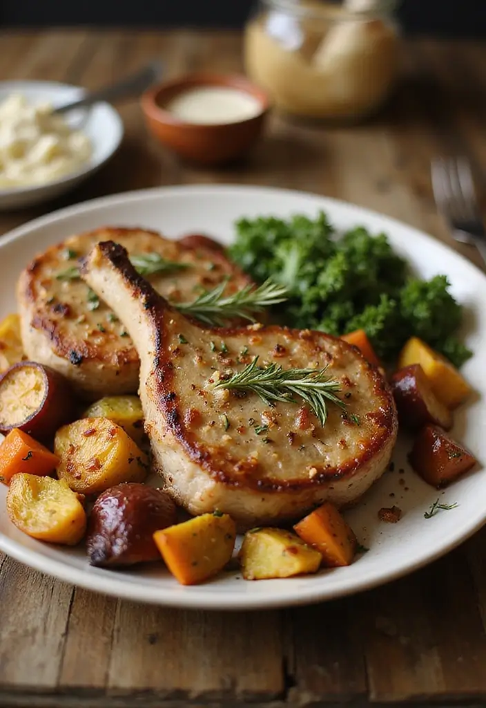 25 Pork Chop Dinner Recipes for Family Meals 100 25 Pork Chop Dinner Recipes for Family Meals - 16. Rosemary Garlic Pork Chops
