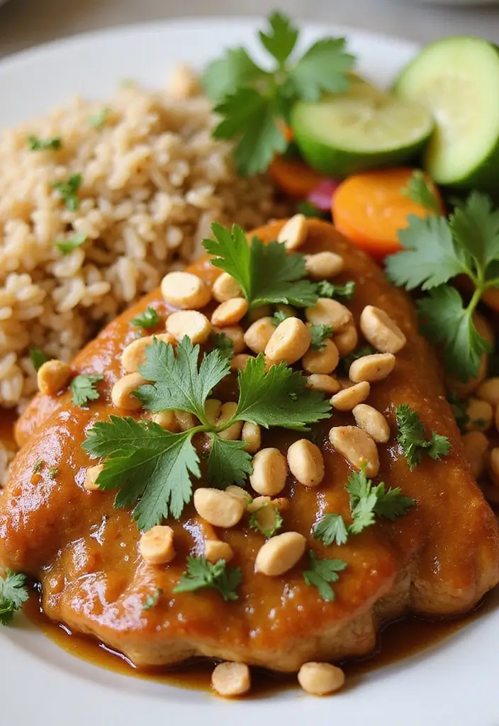 25 Pork Chop Dinner Recipes for Family Meals 119 25 Pork Chop Dinner Recipes for Family Meals - 19. Thai Peanut Pork Chops