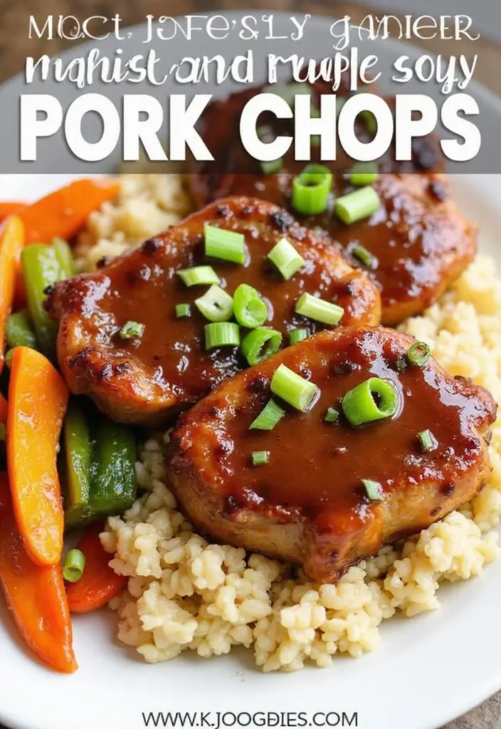 25 Pork Chop Dinner Recipes for Family Meals 147 25 Pork Chop Dinner Recipes for Family Meals - 23. Maple Soy Glazed Pork Chops