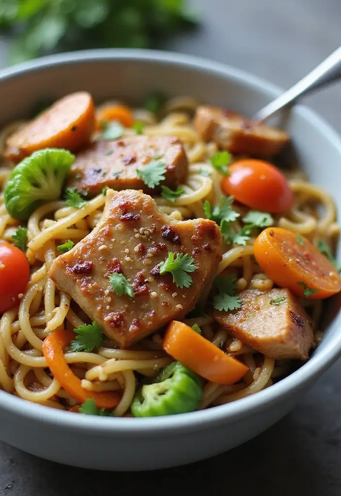 25 Pork Chop Leftover Recipes to Save Your Weeknight Dinners 150 25 Pork Chop Leftover Recipes to Save Your Weeknight Dinners - 24. Pork Chop Stir-Fried Noodles