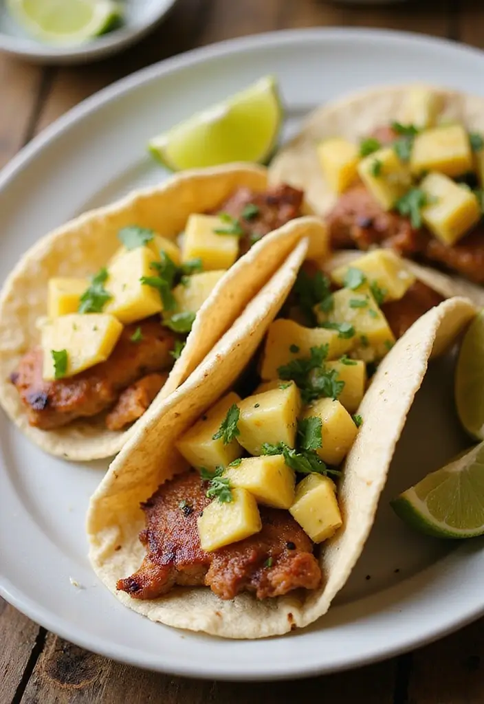 25 Pork Chop Leftover Recipes to Save Your Weeknight Dinners 15 25 Pork Chop Leftover Recipes to Save Your Weeknight Dinners - 3. Pork Chop Tacos with Pineapple Salsa