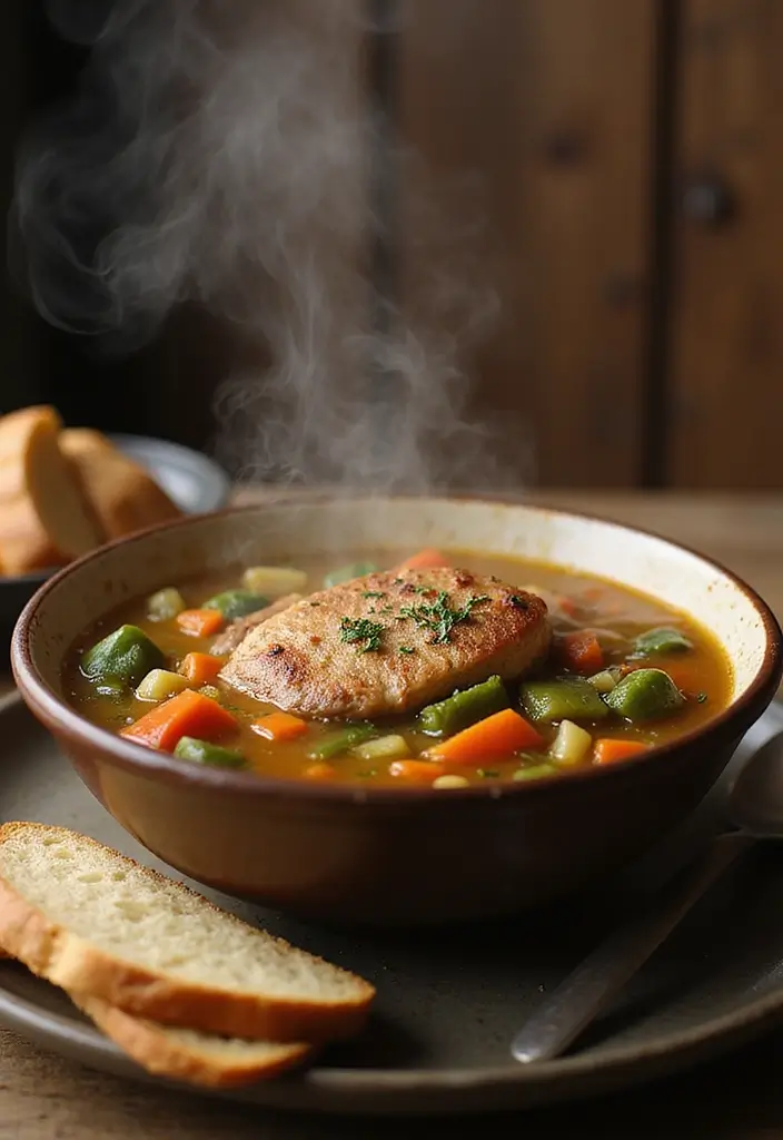 25 Pork Chop Leftover Recipes to Save Your Weeknight Dinners 34 25 Pork Chop Leftover Recipes to Save Your Weeknight Dinners - 6. Pork Chop and Vegetable Soup