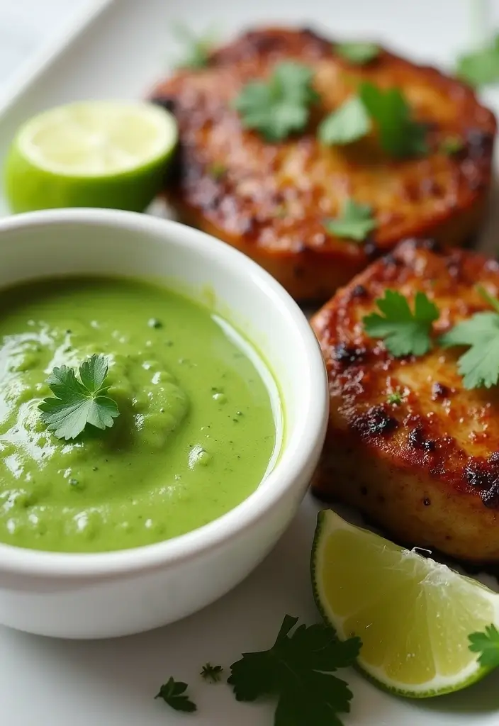 25 Pork Chop Sauce Recipes to Elevate Every Bite 53 25 Pork Chop Sauce Recipes to Elevate Every Bite - 9. Cilantro Lime Sauce